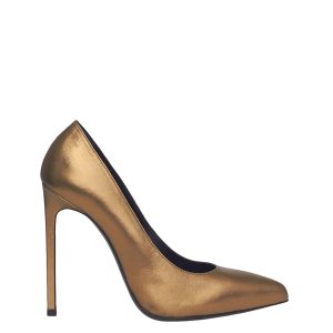 Scarpin Saint Laurent Dourado Tam 38
