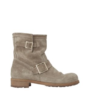 Bota Jimmy Choo Suede Bege Tam 395