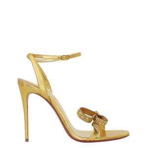 Sandália Christian Louboutin Laço Dourado Tam 37