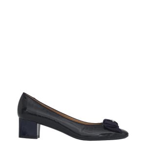 Sapato Salvatore Ferragamo Petróleo Verniz Laço Tam 75