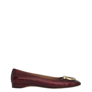 Sapatilha Salvatore Ferragamo Verniz Vermelho Tam 8