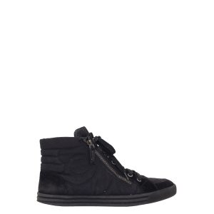 Tênis Chanel Preto Cano Alto Tam 38