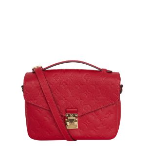 Bolsa Louis Vuitton Empreinte Pochette Metis Escarlate
