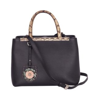 Bolsa Fendi Sac de Jour Preta com Phyton