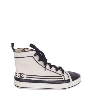 Tênis Chanel Interlocking CC Logo 36 Br