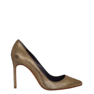 Scarpin Manolo Blahnik Metalizado Tam 36 Br