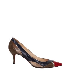 Scarpin Christian Louboutin Colorido Vazado Tam 37 Br
