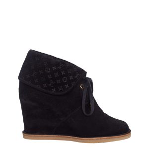Bota Louis Vuitton Preta Tam 37 Br