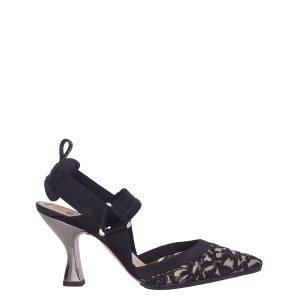 Scarpin Fendi Colibrì Slingback Preto Bordado Tam 365 Br