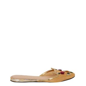 Mule Charlotte Olympia Dourado Tam 35 Br
