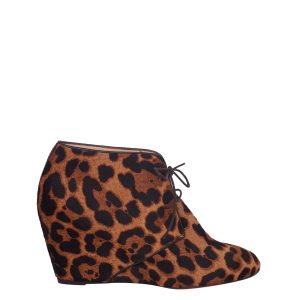 Ankle Boot Christian Louboutin c Estampa Animal Print Tam37 Br