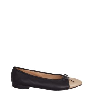 Sapatilha Chanel Bailarina Bicolor Tam 37 Br