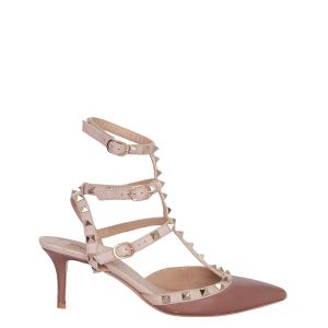 Scarpin Valentino Rockstud Rose Tam 36 BR