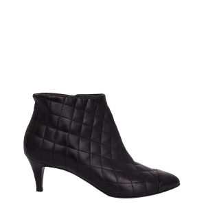 Bota Chanel Preta Tam 35 Br