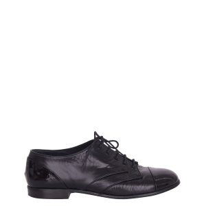 Oxford Chanel Verniz Preto Tam 38 Br