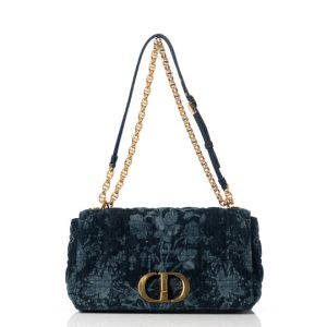 Bolsa Christian Dior Caro Medium Azul