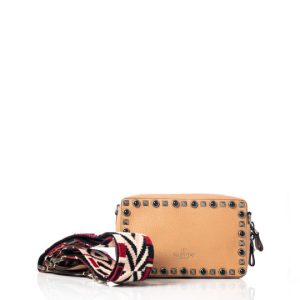 Bolsa Valentino Bege com Studs Pretos