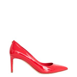 Scarpin Salvatore Ferragamo Verniz Vermelho Tam 75