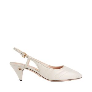Scarpin Mule Gucci OffWhite Matelassê Tam 39
