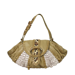 Bolsa Christian Dior Bege Animal Print