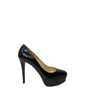 Salto Christian Louboutin Preto de Verniz TAM 39 BR