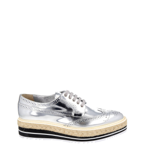 Oxford Prada Plataforma Prateado Tam 37 Br