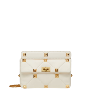 Bolsa Valentino Roman Stud Off White