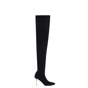 Bota Balmain Over The Knee Preta Tam 38 Br