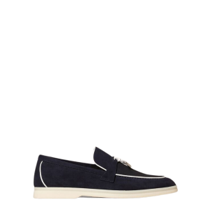 Mocassim Loro Piana Summer Charms Walk Azul Marinho Tam 365 Br