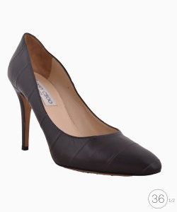 Scarpin Jimmy Choo Couro Grafite