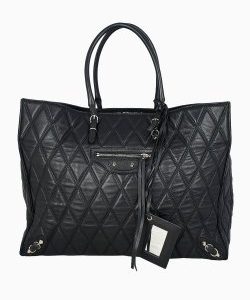 Bolsa Balenciaga Papier A4 Quilted Preta