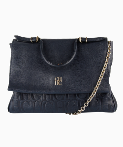 Bolsa Carolina Herrera Adagio Tote Azul Marinho