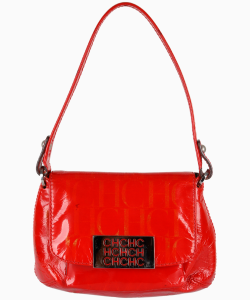 Bolsa Carolina Herrera Verniz Vermelha