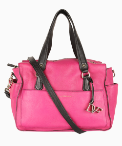 Bolsa Diane Von Furstenberg Couro Satchel Pink