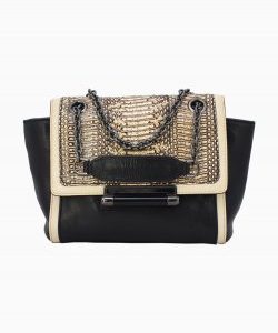 Bolsa Diane Von Furstenberg em couro preta
