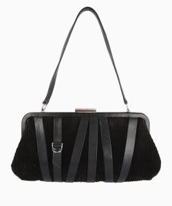 Bolsa Emporio Armani Shoulder Veludo Preta