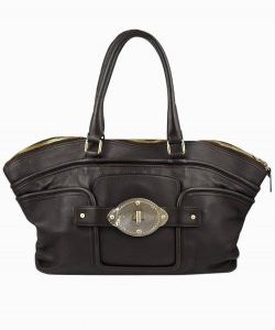 Bolsa Escada vintage em couro marrom