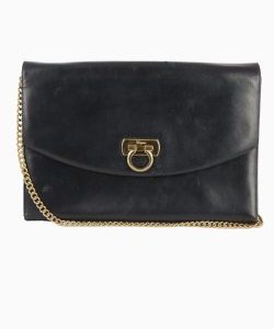Bolsa Ferragamo Envelope Preta