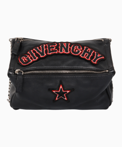 Bolsa Givenchy Chain Embroidered Patch Mini Pandora Preta