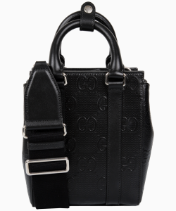 Bolsa Gucci GG Embossed Mini Tote Preta