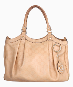 Bolsa Gucci Guccissima Sukey Média Bege