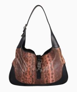 Bolsa Gucci Jackie Python Preta