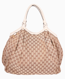 Bolsa Gucci Sukey GG Canvas Large Tote Bege
