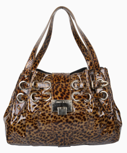 Bolsa Jimmy Choo Ramona Verniz Animal Print