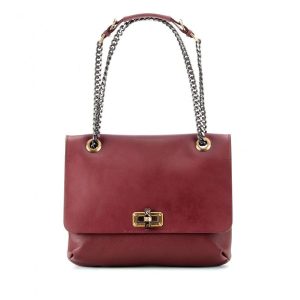 Bolsa Lanvin Happy Média Vinho