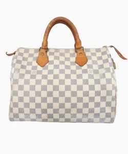 Bolsa Louis Vuitton Speedy 30 Damier Azur