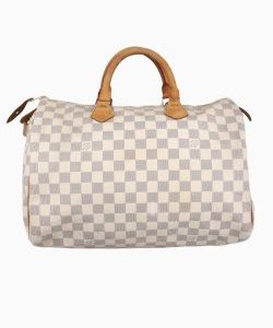 Bolsa Louis Vuitton Speedy 35 Damier Azur