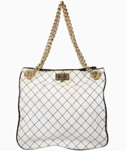 Bolsa Love Moschino Tote Canvas Bicolor