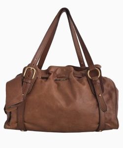 Bolsa Miu Miu Peggy Marrom