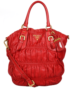 Bolsa Prada Nappa Gaufre Vermelha